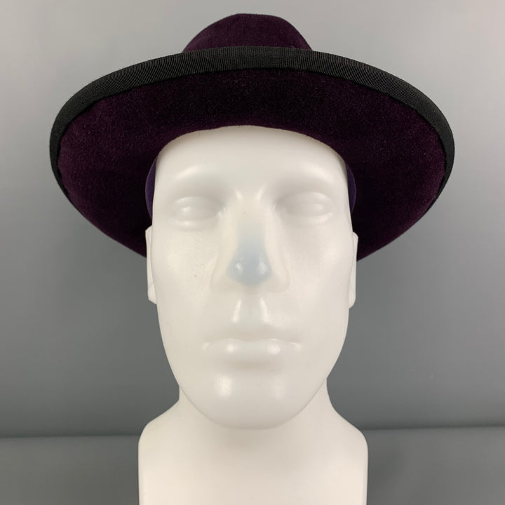Vintage ROD KEENAN Eggplant Felt Fedora Hats