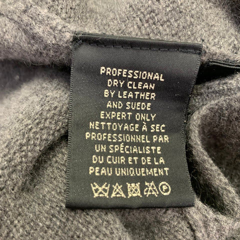 RALPH LAUREN Size S Grey Charcoal Merino Wool Blend Sweater Dress