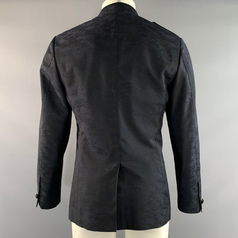 JOHN VARVATOS Chest Size 40 Size M Navy Black Camo Jacket