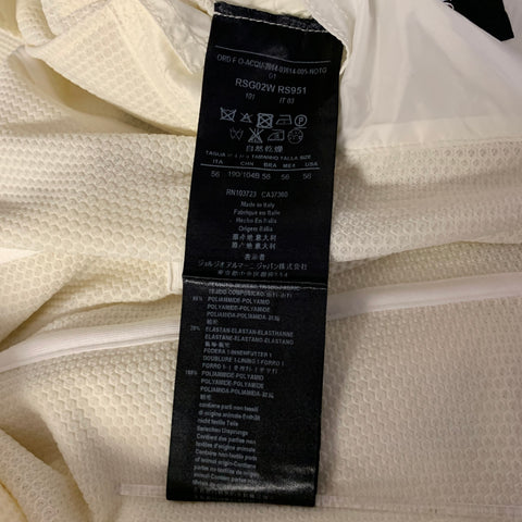 GIORGIO ARMANI Size 46 Beige Honeycomb Polyamide Elastane Sport Coat