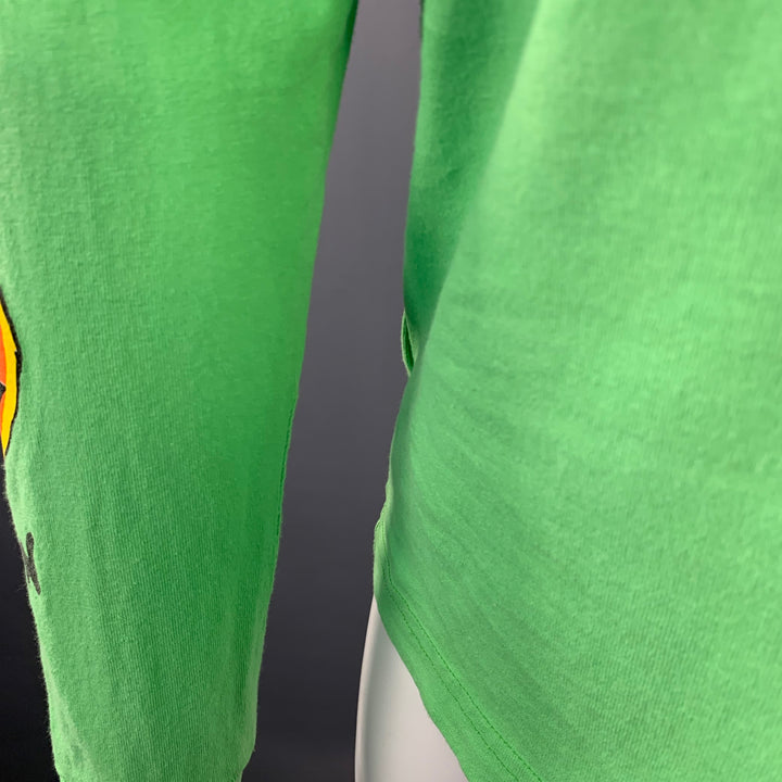 CHROME HEARTS Size S Sex Records Green Graphic Cotton Long Sleeve T-shirt