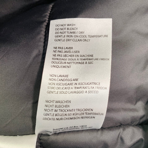 SUNSPEL Taille L Manteau en laine gris anthracite à boutons