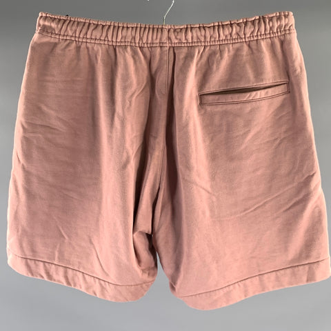 Y-3 Size L Dusty Pink Polyester Blend Sweat Shorts