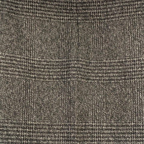 DOLCE & GABBANA Size 34 Grey Glenplaid Polyester Blend Tapered Zip Fly Dress Pants