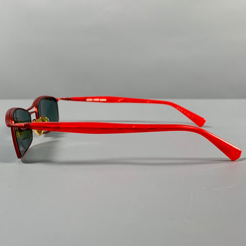 ALAIN MIKLI Red Metal Sunglasses