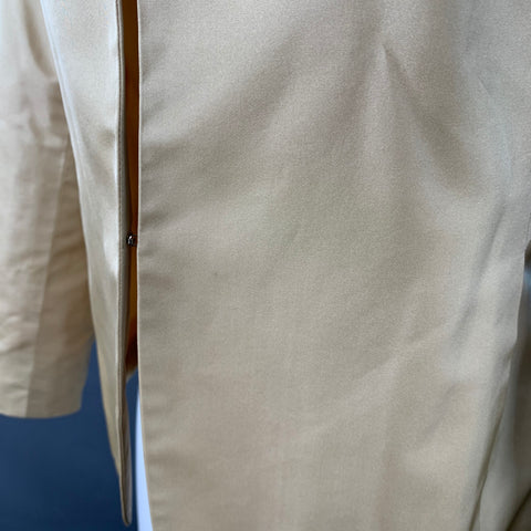 RALPH LAUREN Size 6 Beige Acetate Silk Notch Lapel Jacket Blazer
