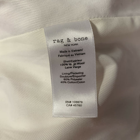 RAG & BONE Size M Pink Wool Notch Lapel Jacket