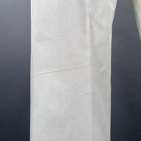VERSACE JEANS Size 32 White Cotton Flat Front Casual Pants
