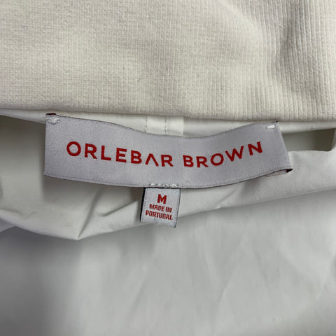 ORLEBAR BROWN Size M White Polyester Nylon Zip Up Jacket