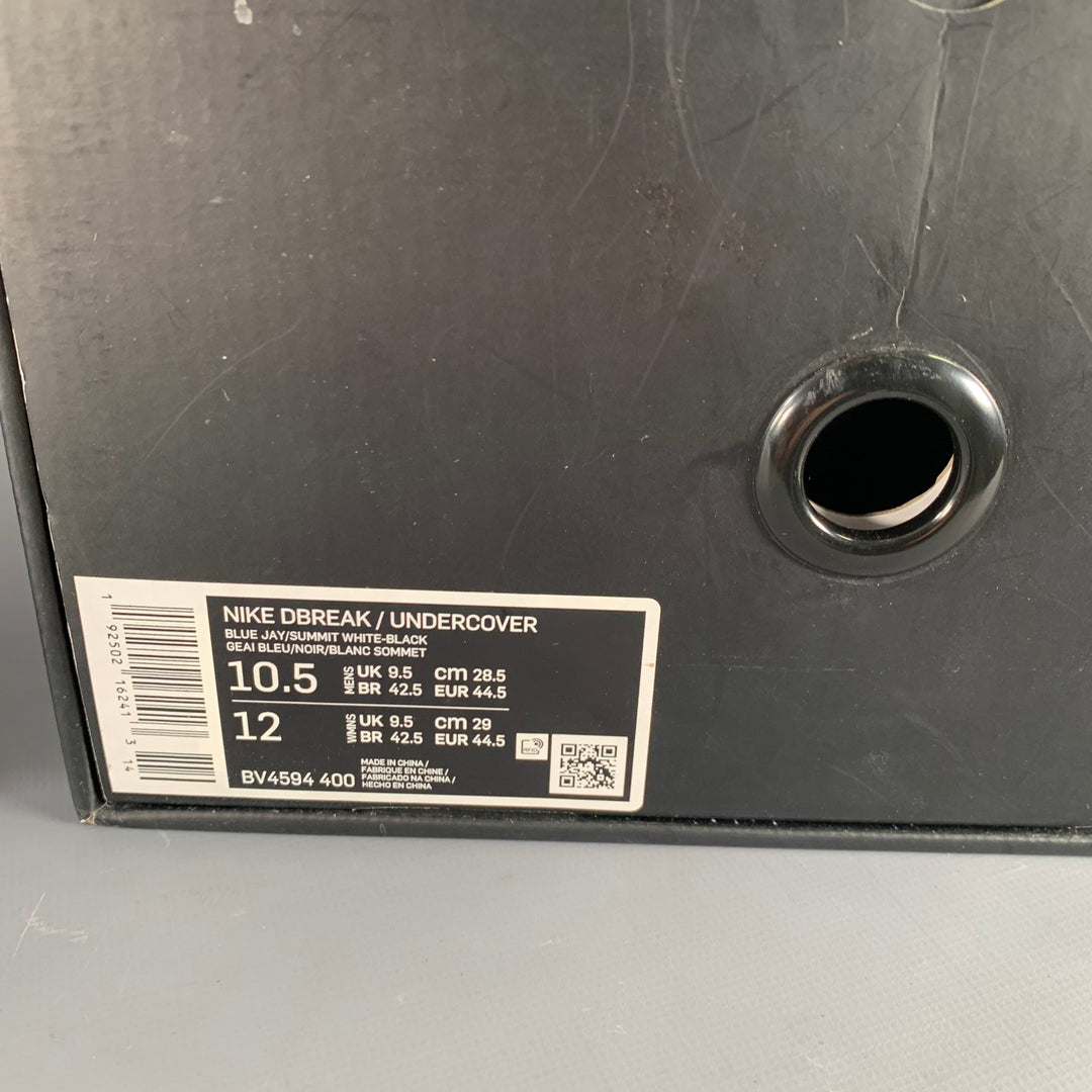 UNDERCOVER x NIKE Size 10.5 Black Blue Color Block Nylon Lace-Up Sneakers