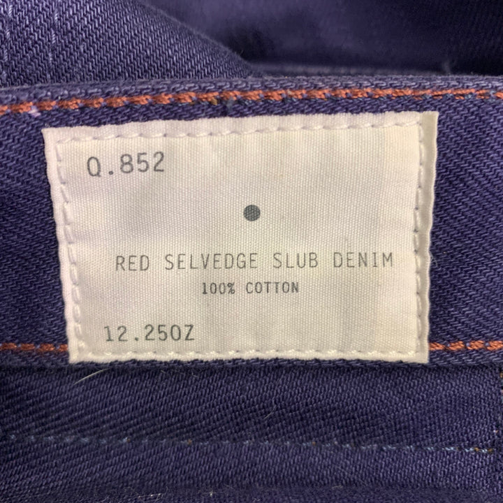 RED EAR VILLAGE INDUSTRIES by Paul Smith Size 32 Blue Cotton Denim Jeans
