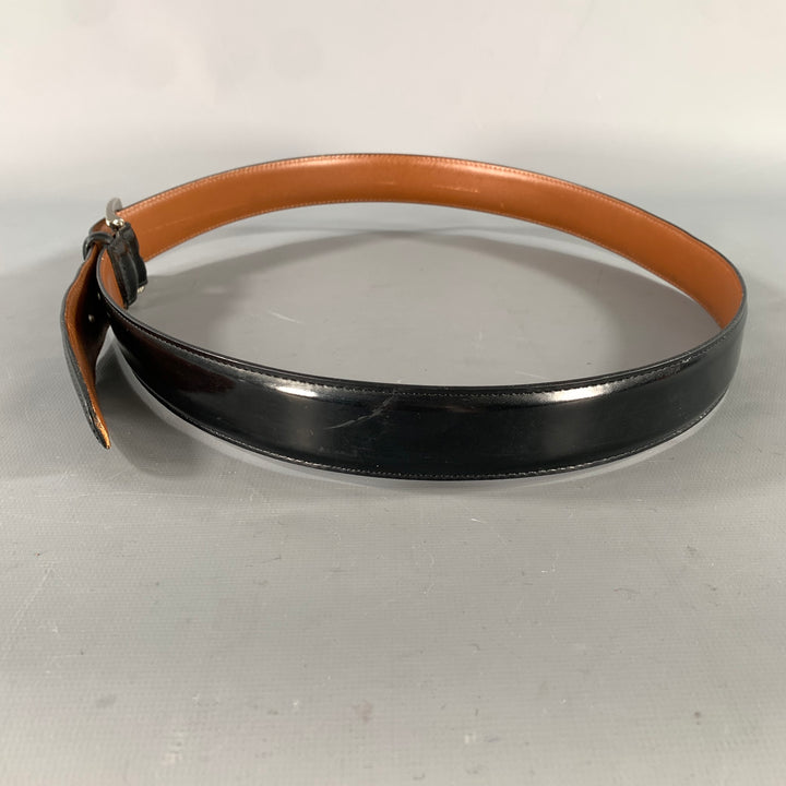 COACH Size 38 Black Solid Leather Belt