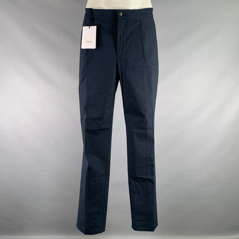 DOPPIAA Size 44 Navy Elastic Waistband Casual Pants