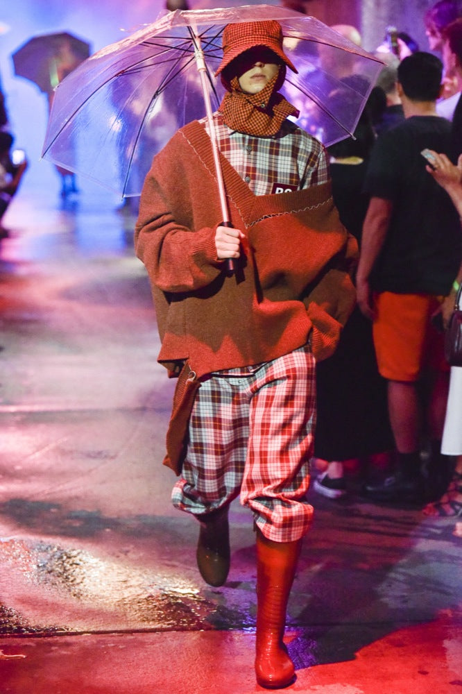 RAF SIMONS 18ss 赤黒　チェックパンツ RAF SIMONS 18ss 赤黒 チェックパンツ