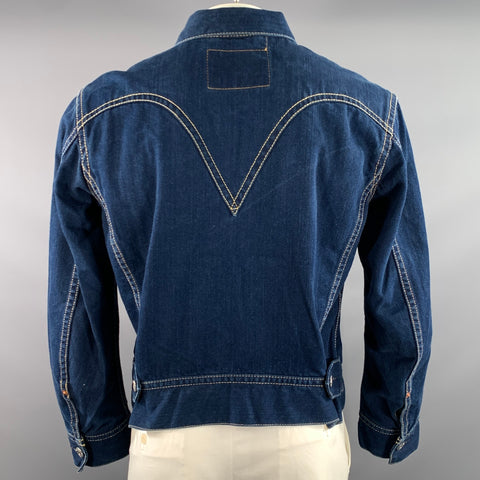 LEVI'S Size L Navy Heather Cotton polyester Dagger Jacket