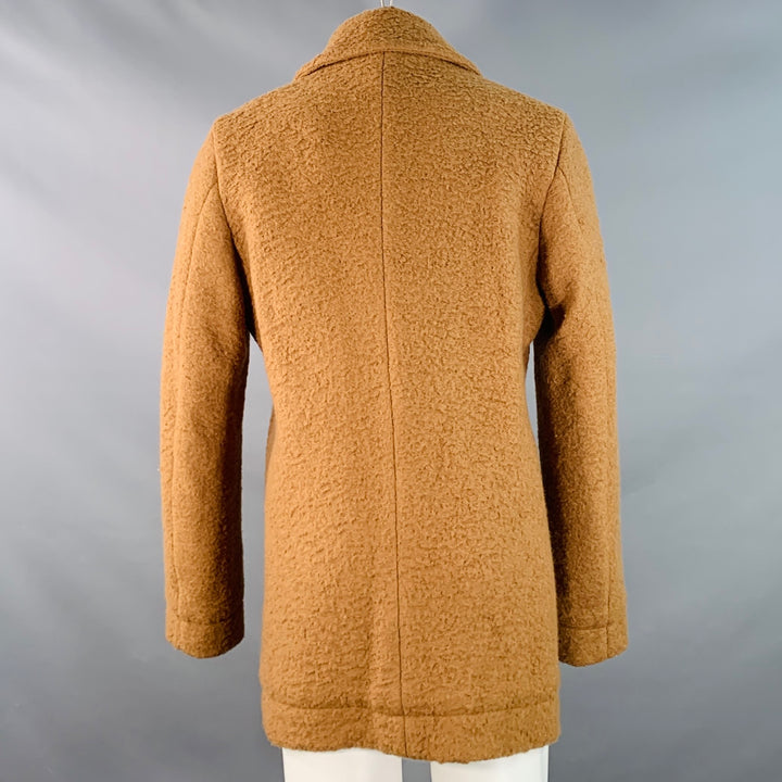 SIMON MILLER Size M Hyde Tan Textured Wool Cotton Peacoat