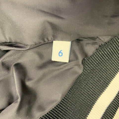 MONCLER Size XXXL Black White Polyamide Jacket