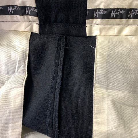 CLAUDE MONTANA Chest Size 42 Black Virgin Wool 34 30 Suit