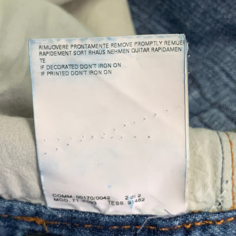 DSQUARED2 Size 28 Blue Denim Straight Five Pockets Horn Buttons Jeans