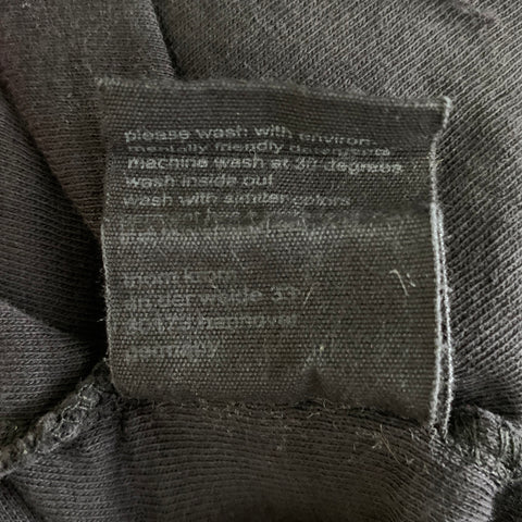 THOM KROM Size L Black Patchwork Cotton Crew-Neck Pullover
