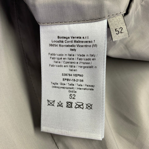 BOTTEGA VENETA Size 42 Grey Suede Zip Up Jacket