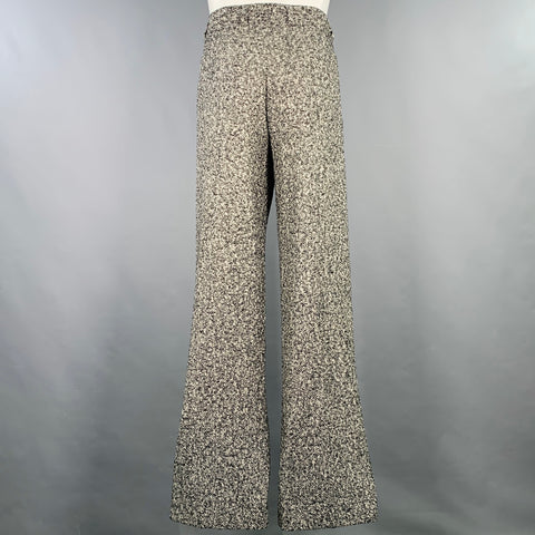 AMIRI Taille 40 Costume croisé en tweed de laine mélangée noir et blanc