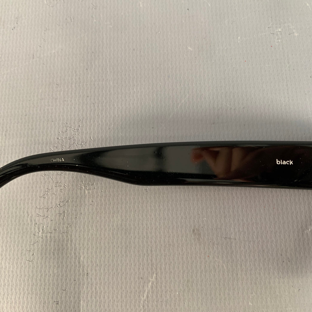 RAEN Durante Black Acetate Round Cat Eye Polarized Sunglasses