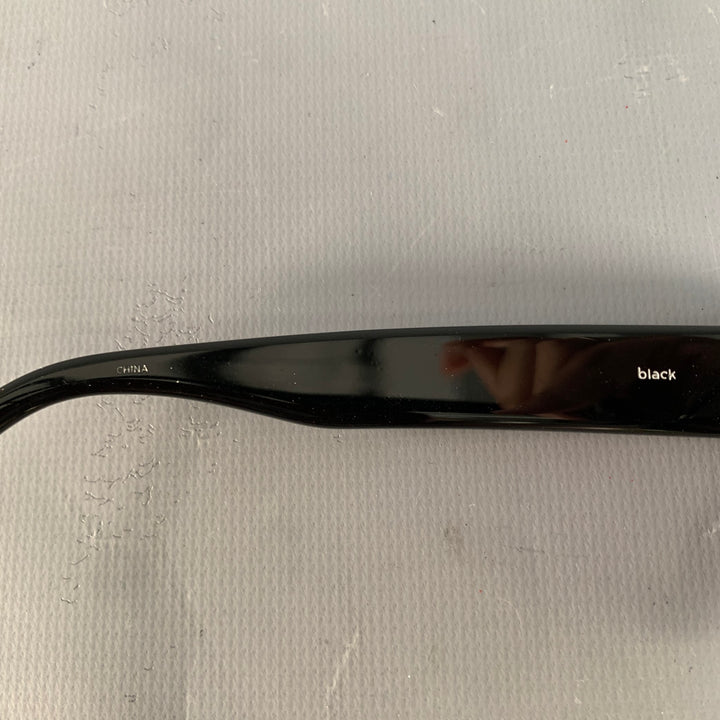 RAEN Durante Black Acetate Round Cat Eye Polarized Sunglasses