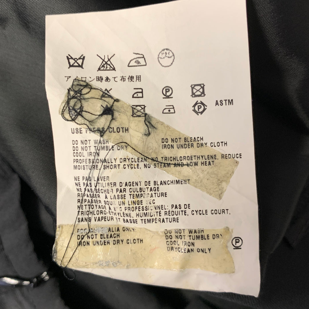 MIU MIU Size 0 Black Nylon Blend High Waisted Mini Skirt