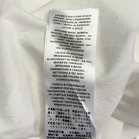 MCQ by ALEXANDER MCQUEEN Size 42 White Cotton Blend Curved Cutaway Long Sleeve Shirt