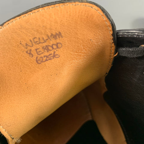 JOHN LOBB WELHAM Size 9 Black Leather Pointed Toe Lace Up Shoes