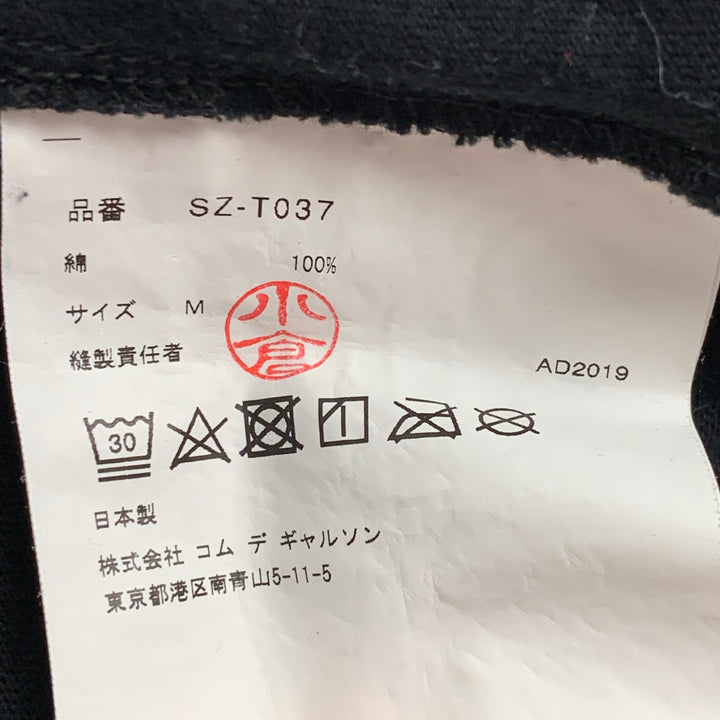 COMME des GARCONS Size M Black Gold Cotton Long Sleeve T-shirt