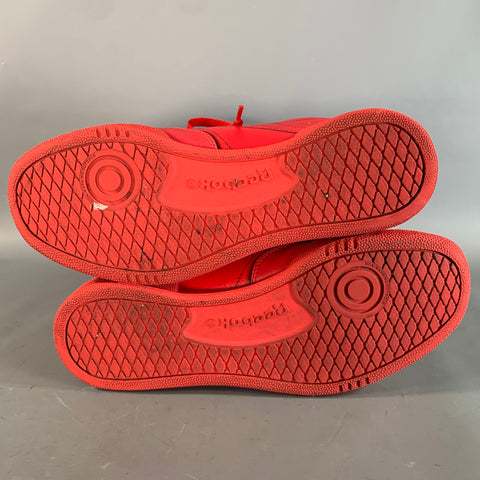 MAISON MARGIELA Size 9.5 Red Black Comic Leather Cup sole Sneakers