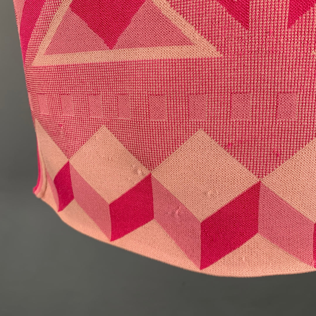 ZAC POSEN Size M Pink Fuchsia Rayon Blend Tank Dress