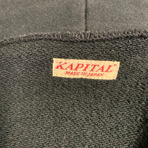 KAPITAL Size S Black Yellow Cotton Snaps Jacket