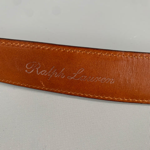 RALPH LAUREN Size 34 Brown Leather Belt