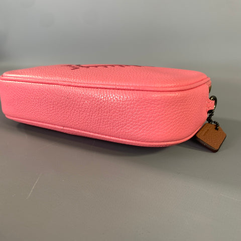 COACH SS2018  Pink Glitter Leather Cross Body Bag
