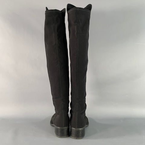 STUART WEITZMAN Size 6 Black Nylon Boots