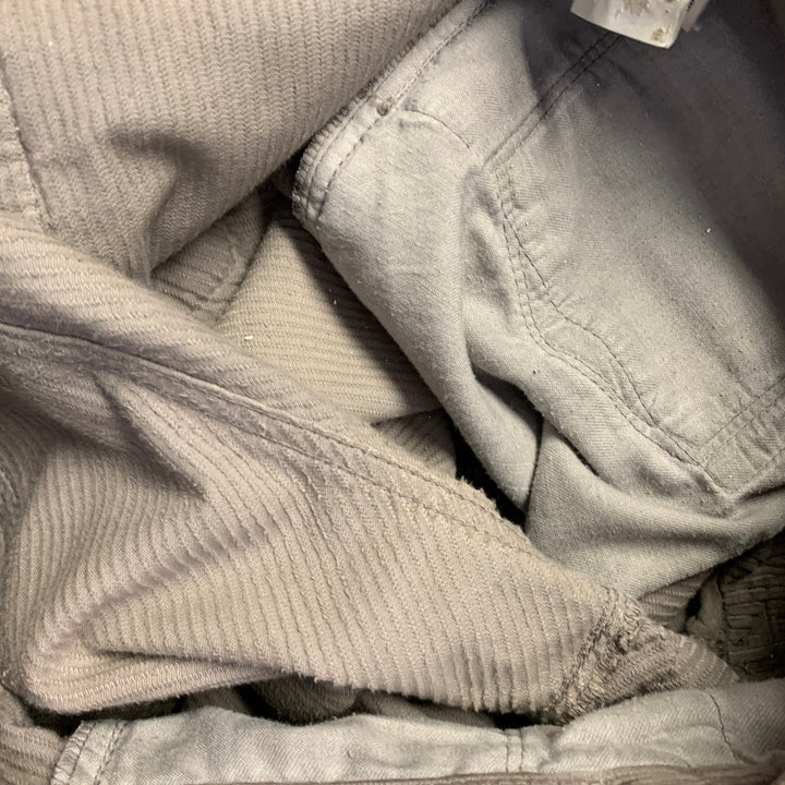 DRKSHDW Size 33 Brown Corduroy Cotton Straight Raw Edge Casual Pants