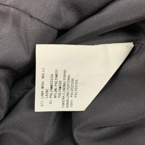 ARMANI COLLEZIONI Size 12 Grey Wool Polyamide Textured Low Rise Dress Pants