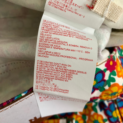 MARNI Size 34 Multi Color Floral Cotton Elastane Zip Fly Casual Pants