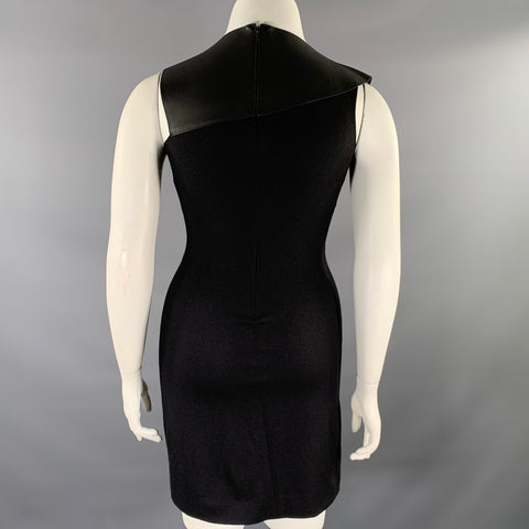 BOTTEGA VENETA Size S Black Wool Heather Sleeveless Dress