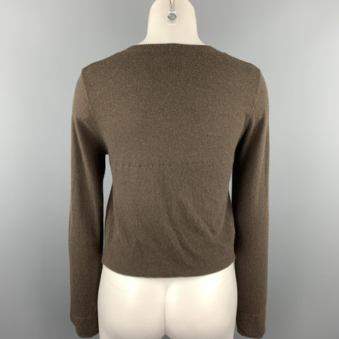 KRISTENSEN DU NORD Taille S Cardigan en Cachemire Tricoté Marron