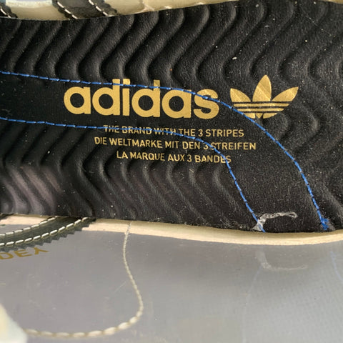 ADIDAS Size 9 White Black See-Through Acetate Ankle Sneakers
