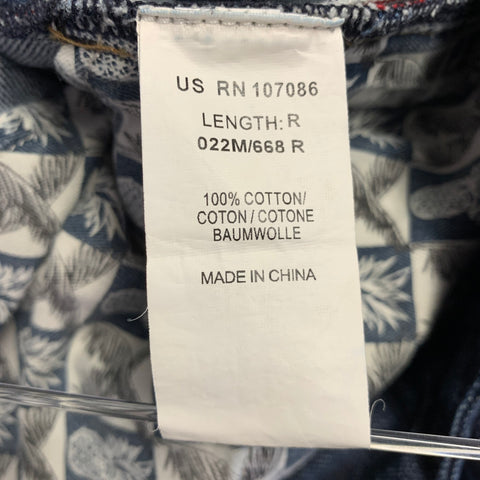 PAUL SMITH Size 36 Blue Contrast Stitch Cotton Straight Japanese Selvedge Jeans