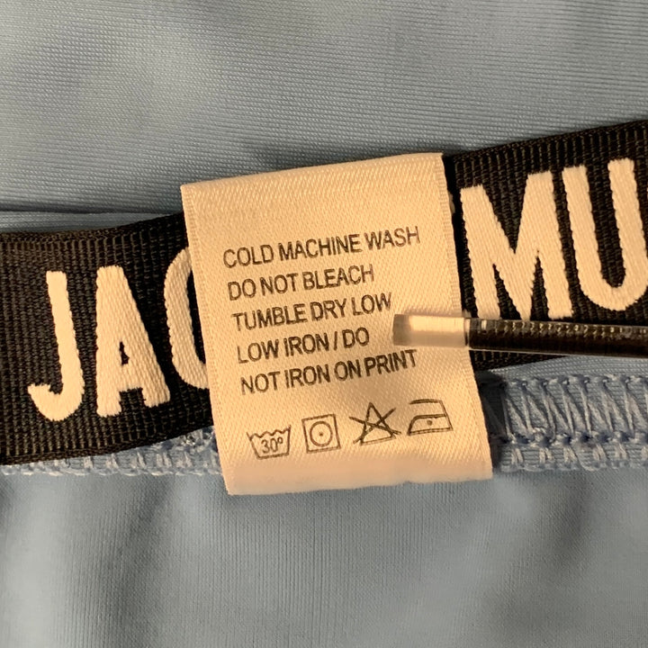 JACQUEMUS Size L Light Blue Polyamide Elastane Swim Brief