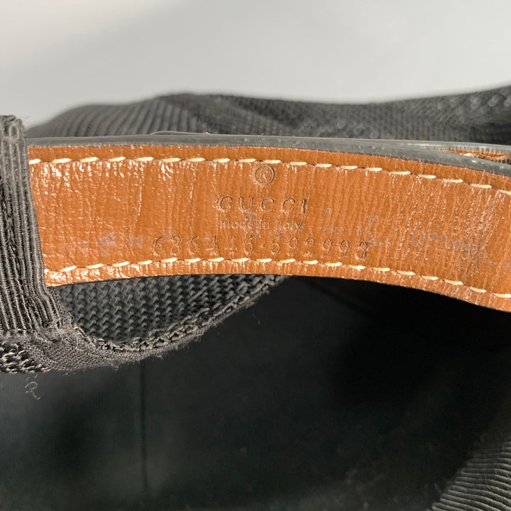 GUCCI Tan Black Monogram Polyester Blend Hats