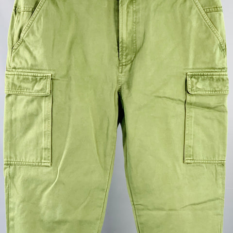 AIME LEON DORE Size S Green Cotton Cargo Tapered Casual Pants