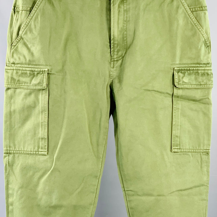 AIME LEON DORE Size S Green Cotton Cargo Tapered Casual Pants