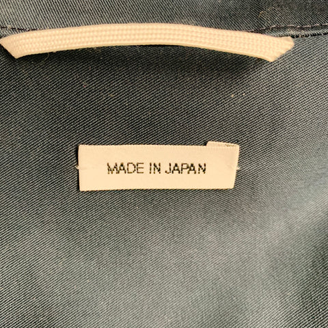 THOM BROWNE Size M Navy Twill Shirt Jacket